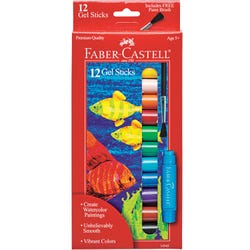 Faber-Castell Gel Sticks, Assorted Colors, Set of 12 Item Number 1438853