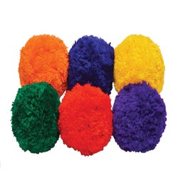 Image for Sportime Yarn Balls, 4 Inches, Assorted Colors, Set of 6 from School Specialty