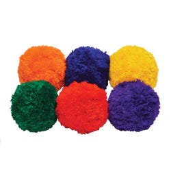 Image for Sportime Yarn Balls, 4 Inches, Assorted Colors, Set of 6 from School Specialty