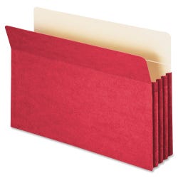 Image for Smead Expanding File Pocket, Legal Size, 3-1/2 Inch Expansion, Red from School Specialty