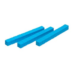 Image for School Smart Base 10 Components Plastic Rods, Blue, Pack of 50 from School Specialty