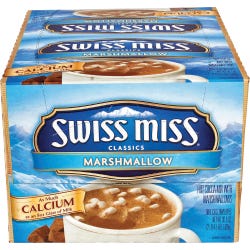 Image for Swiss Miss Milk Chocolate Hot Cocoa Mix -- Hot Cocoa Mix, 0.73 oz. Packets, 50/BX, Marshmallow from School Specialty