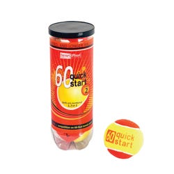 Image for Oncourt Offcourt Quickstart 60 Tennis Balls, Ages 9 to 10, Case of 72 Balls, 24 cans, 3 Balls per Can from School Specialty