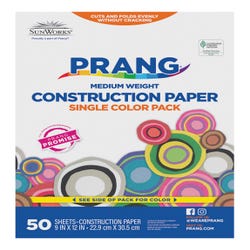 Image for Prang Medium Weight Construction Paper, 9 x 12 Inches, Sky Blue, 50 Sheets from School Specialty