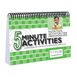 Image for Visualz 5 Minute Nutrition Activities Book for Preschoolers, Spiral Bound from School Specialty