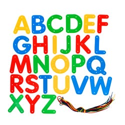 Image for Ready2Learn Lacing Letters Uppercase, Set of 26 from School Specialty