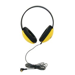Image for Califone Listening First 2800-YL Over-Ear Stereo Headphones, 3.5mm Plug, Yellow from School Specialty