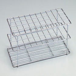 Frey Scientific Bare Wire Test Tube Rack, 40 Tube, Steel, Zinc Plated, Item Number 562759