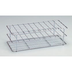 Frey Scientific Bare Wire Test Tube Rack, 40 Tube, Steel, Zinc Plated, Item Number 562759