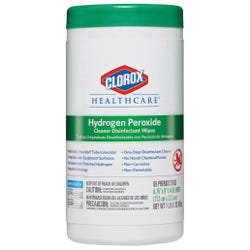 Image for Clorox Healthcare Hydrogen Peroxide Cleaner Disinfectant Wipes, Case of 6 with 95 Sheets Each from School Specialty
