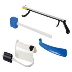Image for FabLife Hip Kit: 32 Inch Reacher, Contoured Sponge, Sock and Stocking Aid, 18 Inch Shoehorn from School Specialty