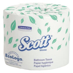 Image for Scott 2-Ply Standard Toilet Paper, 550 Sheets Per Roll, White, Pack of 80 from School Specialty