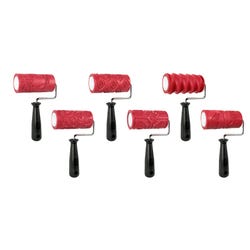 AMACO Textured Clay Rollers, 4 Inches, Set of 6 Item Number 1540332