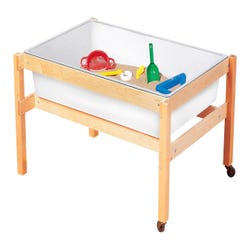 Image for Childcraft Sand and Water Table, White Tub, 42-3/8 x 30-1/8 x 23 Inches from School Specialty