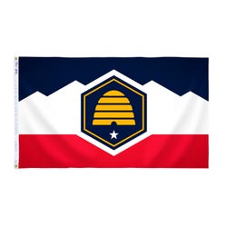 Image for Annin Nylon Utah Heavy Weight Outdoor State Flag, 3 x 5 Feet from School Specialty