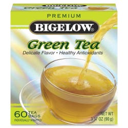 Image for Bigelow Green Tea, 3.17 oz, Multiple Colors, Box of 60 from School Specialty