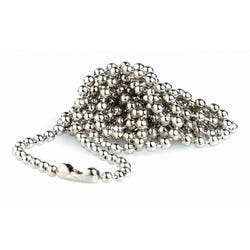 Image for Sicurix Beaded Chain Lanyard, 30 in, Metal, Nickel Plated, Pack of 100 from School Specialty