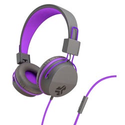 Image for JLAB JBuddies Over-Ear Kids Folding Headphones, 3.5mm, Graphite/Purple from School Specialty