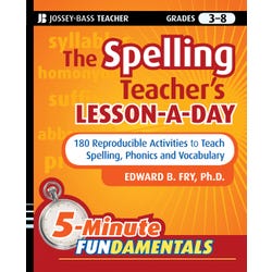 John Wiley And Sons The Spelling Teacher's Lesson-A-Day, Paperback 1486726