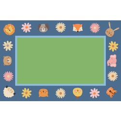Image for Childcraft Animal Friends Border Carpet, Rectangle from School Specialty