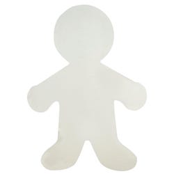 Image for Hygloss Corrugated Person Shape, 12 Inches, Pack of 12 from School Specialty