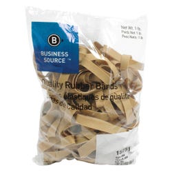 Image for Business Source Rubber Bands, Size 84, 1 lb /BG, 3-1/2 x 1/2 Inches, Natural Crepe from School Specialty