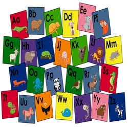 Image for Childcraft ABC Furnishings Alphabet Friends Washable Carpet Squares from School Specialty