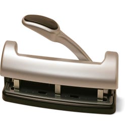 Officemate EZ Lever Adjustable 2 or 3 Hole Punch with Lever, 15 Sheets, Item Number 1597641
