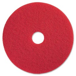Image for Genuine Joe Buffing Floor Pad, 13 in, Red, 5 Per Carton from School Specialty
