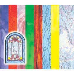 Roylco Stained Glass Craft Paper, 5-1/2 x 8-1/2 Inches, Assorted Colors, Pack of 24 Item Number 247819