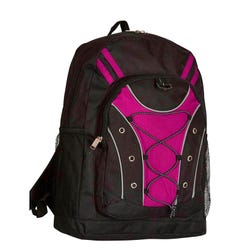 Image for Multi-Pocket Backpack with Bungee Design, Magenta from School Specialty