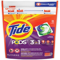 Image for Tide Pods Spring Meadow Detergent, Powder, Spring Meadow Scent, Count 35, Case of 4 from School Specialty