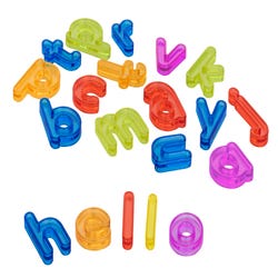 Image for Miniland Translucent Lowercase Letters, Set of 76 from School Specialty