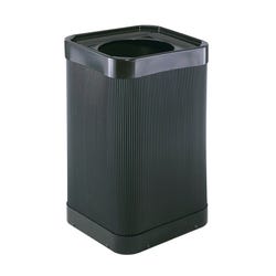 Image for Safco At Your Disposal Square Trash Receptacle, 38 Gallon Capacity, Black from School Specialty