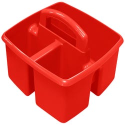Image for Storex Small Caddy, 9-1/4 x 9-1/4 x 5-1/4 Inches, Red, Pack of 6 from School Specialty