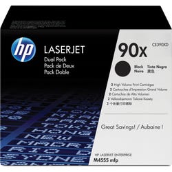 Image for HP 90X Ink Cartridge, CE390XD, Black, Pack of 2 from School Specialty