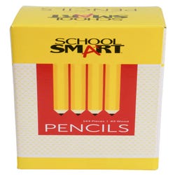 School Smart No 2 Pencils, Hexagonal with Latex-Free Erasers, Pack of 144 Item Number 084808