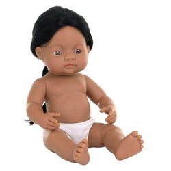 Image for Miniland Baby Doll, 15 Inches, Native American Boy from School Specialty