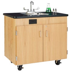Image for Diversified Woodcrafts Hot Water Mobile Station, 36 x 24 x 36 Inches, Oak from School Specialty