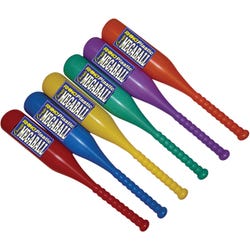 Image for Champion Sports Rhino Megaball Bat, Plastic, Assorted Colors, Set of 6 from School Specialty
