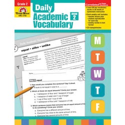 Image for Evan-Moor Daily Academic Vocabulary, Grade 2, Teachers Edition from School Specialty