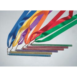 Image for Sportime Rainbow Ribbon Wands, 36 Inches, Set of 6 from School Specialty
