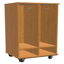 Image for Classroom Select Expanse Series Mobile Locker Cubbies with Bottom Shelves, 2 Hooks Per Cubby from School Specialty