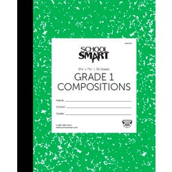 Image for School Smart Skip-A-Line Ruled Composition Book, Grade 1, Green, 50 Sheets from School Specialty