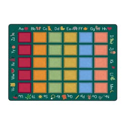 Image for Childcraft Colorful Squares Carpet, Rectangle from School Specialty