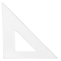 Image for Westcott Student Polystyrene Triangle, 30 and 60 Degrees, 8 Inches, Clear from School Specialty