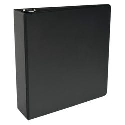 Image for School Smart Round Ring Binder, Polypropylene, 3 Inches, Black from School Specialty
