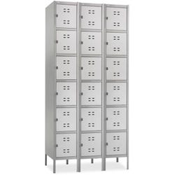 Image for Safco Six-Tier Locker, Three-Wide with Legs, Gray from School Specialty