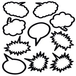 Image for Teacher Created Resources Speech and Thought Bubbles, 6 Inches, Pack of 30 from School Specialty