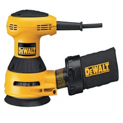 Image for Woodworker's Dewalt 1/4-Sheet Heavy Duty Palm Grip Sander with Dust Canister, 1/16 in Orbit from School Specialty